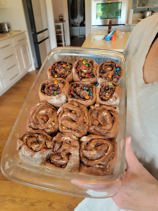 Twelve - Chocolate Peanut Butter Sweet Rolls