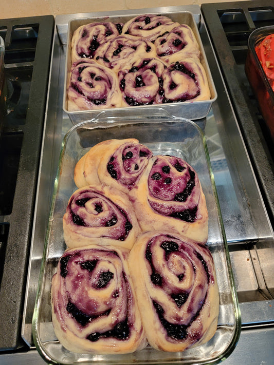 Six - Lemon Blueberry Sweet Rolls